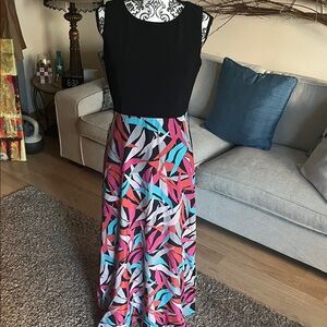 Nine West Black and White Printed Dress